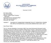 美 NRC, 몬티첼로 원전 수명 2050년까지 연장 허가