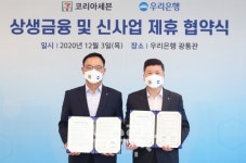 우리은행-세븐일레븐, 상생금융 및 신사업 제휴 업무협약 체결