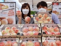 롯데마트, 새벽 수확 복숭아 6개점 판매