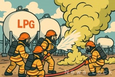 인천 신항 E1기지서 LPG누출 발생... 방재작업 마무리 단계