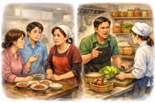 여기 반찬 좀 더 주세요···그럼 돈 내?