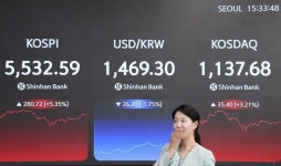 코스피 5%대 급등…외국인·기관 매수