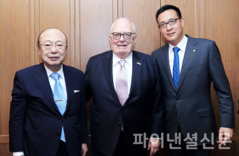 한화 김승연 회장, 미국 헤리티지재단 에드윈 퓰너 회장과 환담