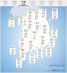 [오늘날씨] 대체공휴일 전국 낮 최고 32도 무더위...제주도 강한 비, 이번주간날씨는?