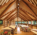 중목구조와 경량목구조 결합이 만들어낸 감성공간, 용암초등학교 숲속공방 Carpenters House