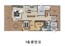 목재데크 너머 강이 보이는 집, 경기 연천 중목구조 전원주택의 소나무향기