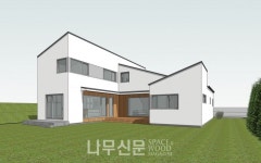 넓은 정원을 숨기고 있는 ㄷ자형 단독주택
