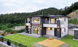 직사각형 대지에 지은 정갈한 전원주택, 고성 바닷家