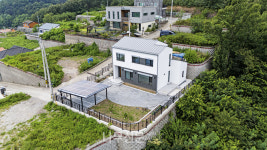 그린홈예진, 함안 44평 스틸하우스 표준 전기집 완공