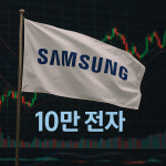 [속보] 삼성전자 주가 10만전자 도달…연속 오름세
