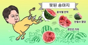 [차명진 만평] 못된 송아지