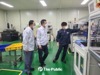 윤영섭 충북중소기업청장, (주)네오텍 기업 방문… 현장 근로자 격려