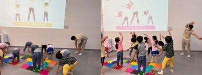 [강남구도시관리공단] 미미위클린놀이터,  운영요원과 함께하는‘튼튼 체조’시간 도입