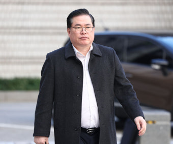 대형 화물차 '사고' 당한 유동규 전 본부장 