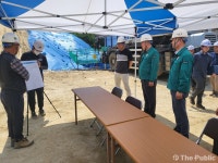청주시 상수도사업본부, 구룡민간공원개발 진입도로 공사 현장 점검