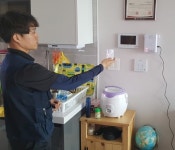 대전도시공사, 누리보듬아파트에 청각장애인용 화재경보기 설치