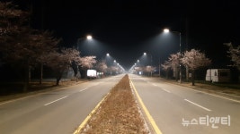 안면도 주진입로, 친환경 LED등으로 전면 교체