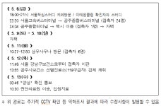 작심스터디카페에서 확진된 공주#01 확진자의 이동경로