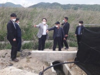 황규철 충북도의원, 보청천 보청지구 제방 정비사업 현장점검