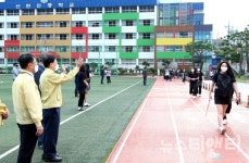 설동호 대전시교육감, 2학기 전면등교 현장 점검 나서