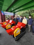 산내농협, 농업용 파쇄기 전달 및 시연회 개최