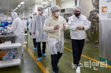 오세현 아산시장, 식품 종합기업 ㈜동원홈푸드 현장 방문