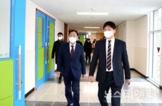 [포토] 설동호 대전시교육감, 3월 개교 신설학교 현장점검 추진
