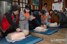 노인 심정지 급증…충남소방 경로당 심폐소생 교육 추진