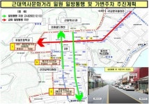 목포 근대역사문화거리의 일대 교통환경 추가 도로 공사 추진