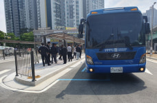 천안시, 두정남부역 환승시설 승강장 우선 개통…셔틀버스 운행