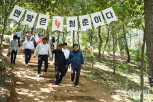 목포시,초당산에 황토 맨발 둘레길1.0Km 조성