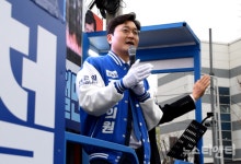 대전 동구 장철민, 대동오거리서 선거개시 출정유세
