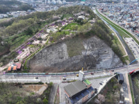 영동군, 용두공원 사면보강 시행