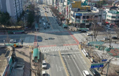 계룡시, 엄사사거리 도로 환경 개선사업 완료