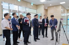 박경귀 아산시장, 둔포국민체육센터 현장방문 진행