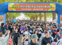 황금빛 단풍 제10회 아산 은행나무길 전국 마라톤대회 성료