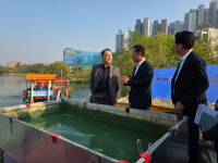 천안시, 성성호수공원 녹조제거 실증사업 추진