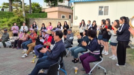 [포토] 보은여자고등학교, 효챙김 버스킹 활동 진행