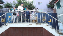 대전 서구, 우기 대비 은아아파트 일원 보행통로 현장점검
