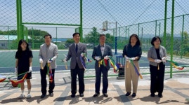 서산석림중학교, 농구장 개장식 개최