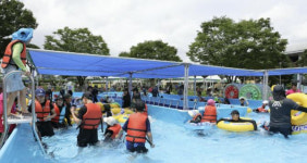 보은군, 아이들과 함께하는 시원한 여름...물놀이장 큰 인기