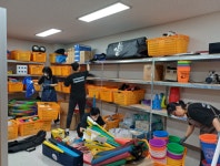 서산교육지원청 학교지원센터, 서산서남초등학교 체육관 자료실 정리지원