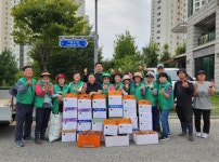 세종시 도담동, 취약계층 10가구와 경로당 16곳 고구마 전달