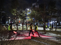 서산시 동문코아루아파트 안전지킴이, 2026년 새해 야간 순찰 활동 본격 시작