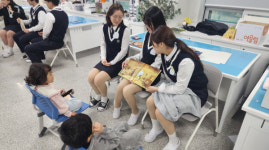 중앙탑고등학교, 학생주도 지역상생 봉사활동 유아 미술교실 운영