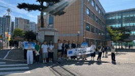 서산석림중학교, 아침 등교 시간 활용 청렴 캠페인 실시