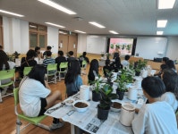 서산 음암중학교, 사제동행 공기정화식물 만들기 체험활동 진행