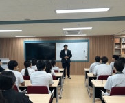 송치윤 서산시의원 당선인, 모교 서일고등학교 방문 후배들과 소통