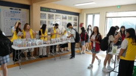 서산 서일중학교, 시험 응원 캠페인