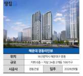 해운대 리치벨트 5년 만의 선분양…하자논란 시공사 찝찝하네 | 해운대 경동리인뷰